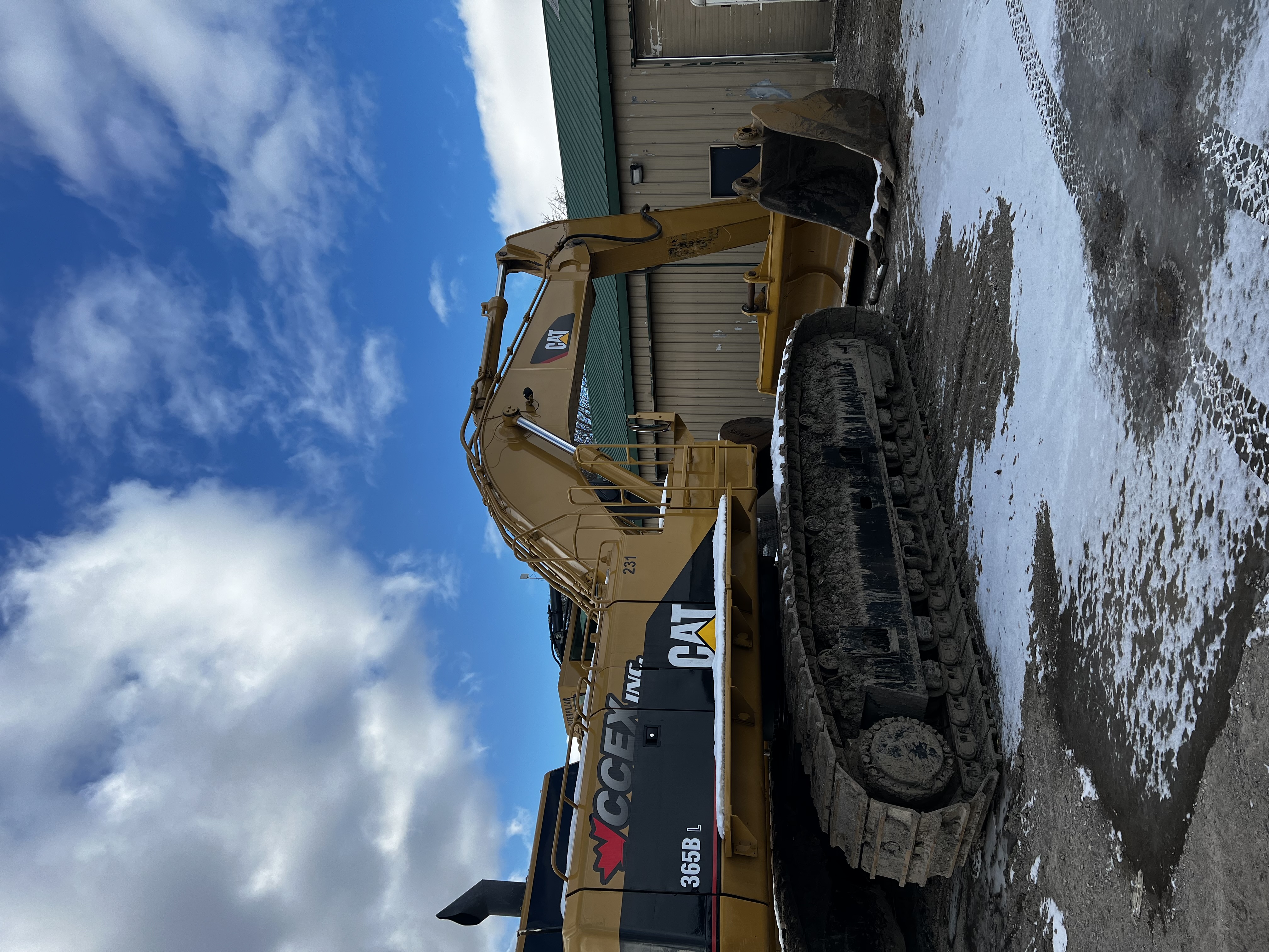 Heavy equipment on a job site, representing mobile welding services
