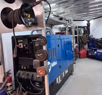 Team working on a metal project